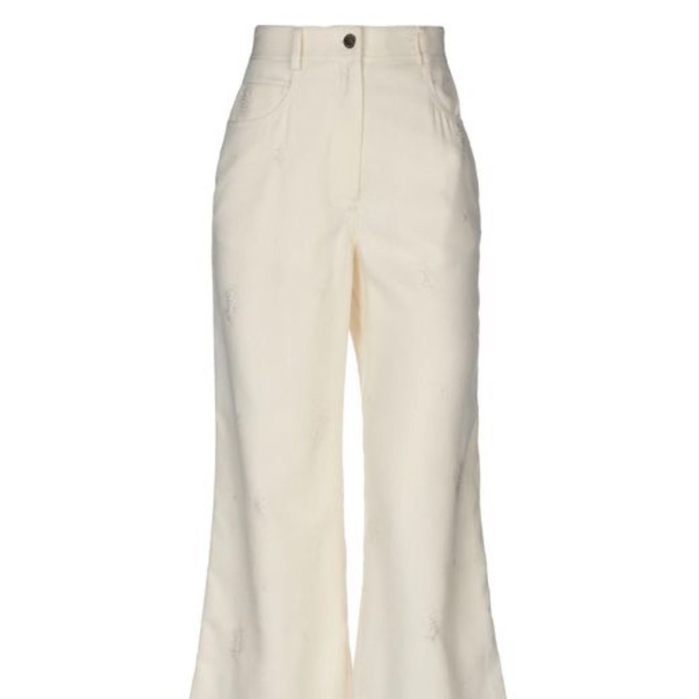 Sandro Wide-leg White Pants